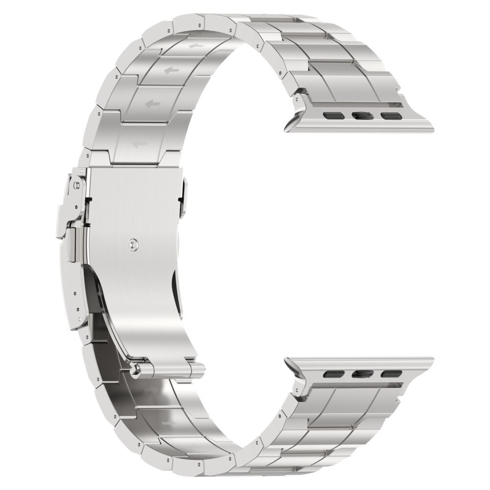 Elevate Titanium Armband Apple Watch 41mm Series 9 zilver