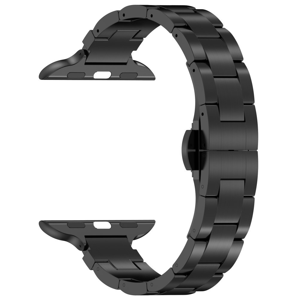 Smal Titanium Bandje Apple Watch Series 10 42mm zwart