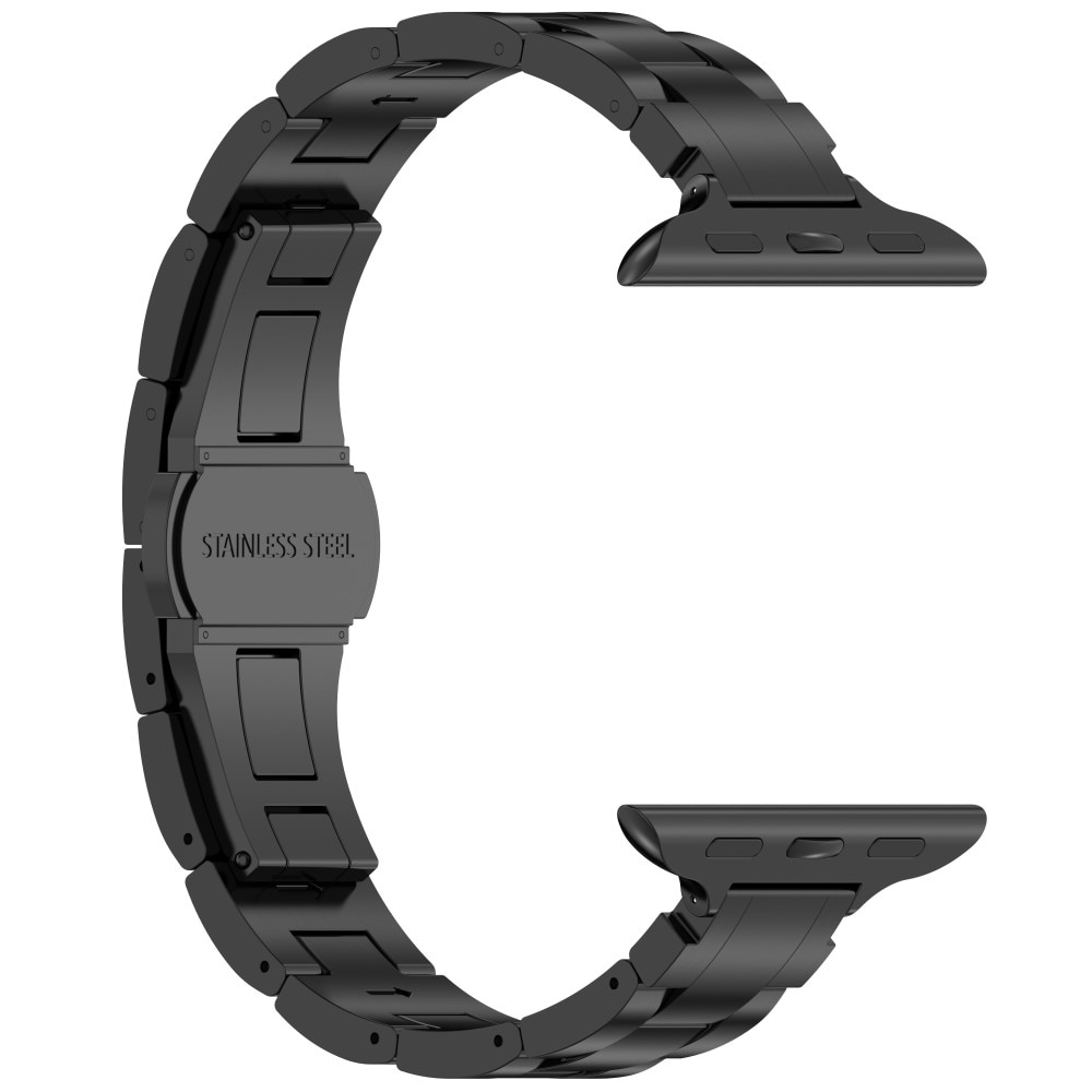 Smal Titanium Bandje Apple Watch Series 10 42mm zwart