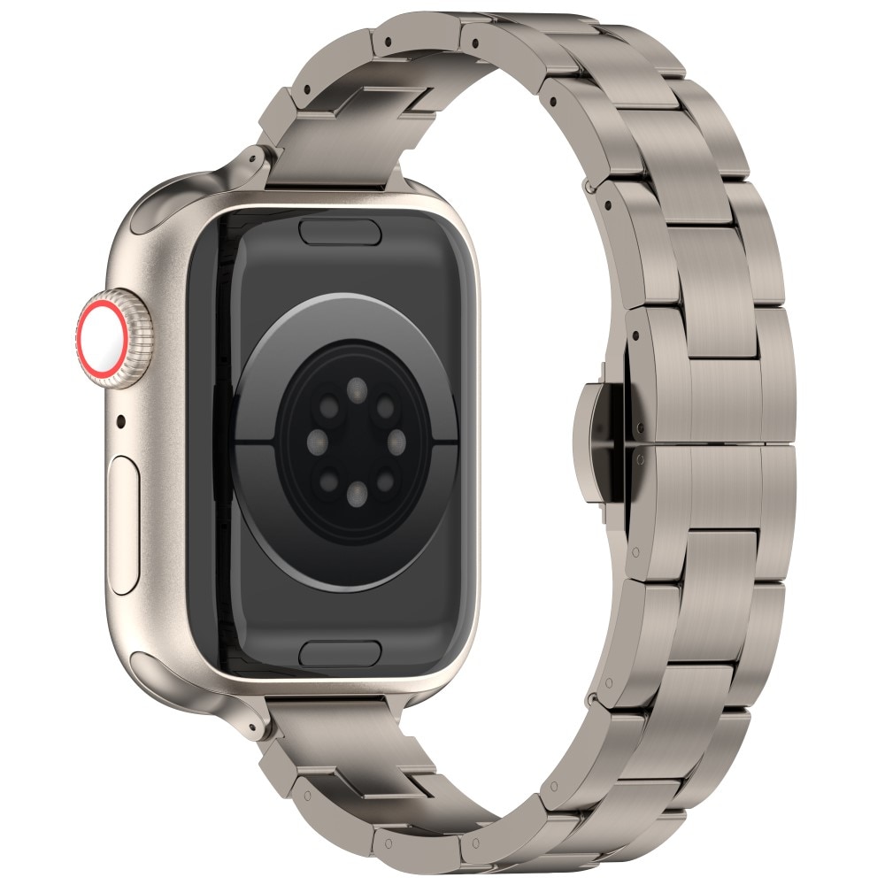 Smal Titanium Bandje Apple Watch 41mm Series 8 titan