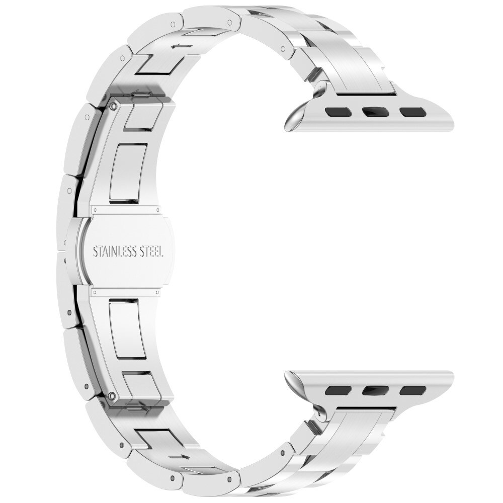 Smal Titanium Bandje Apple Watch 45mm Series 8 zilver