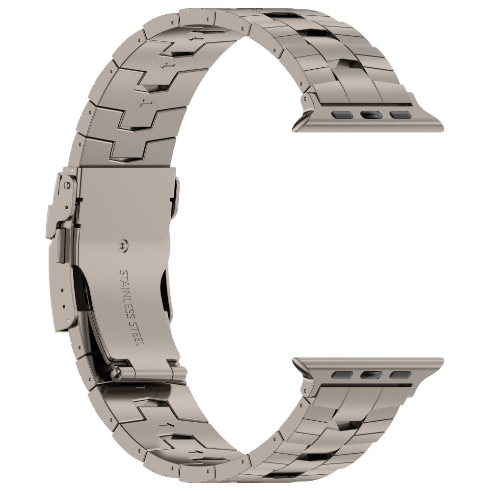 Race Titanium Armband Apple Watch 41mm Series 9 grijs