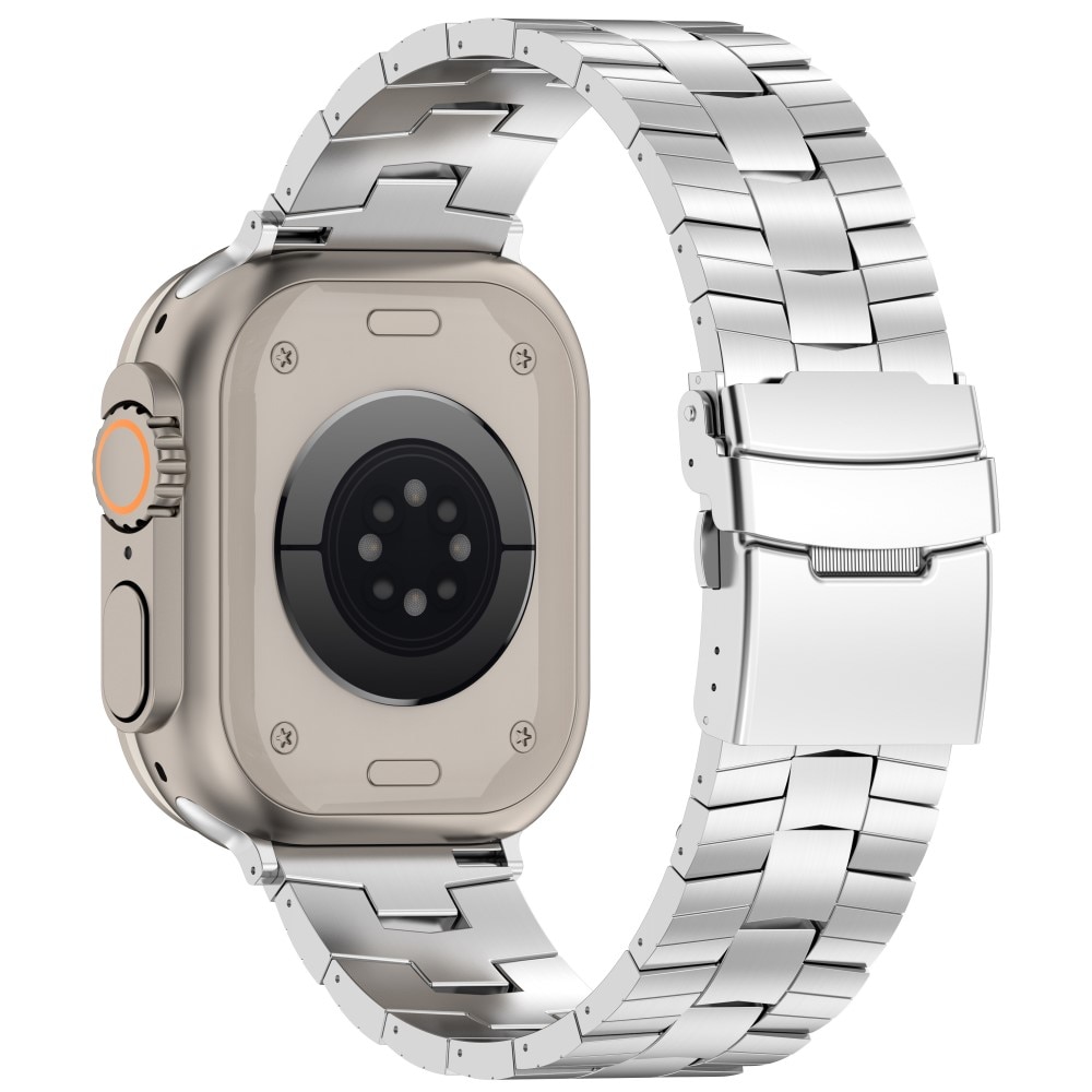 Race Titanium Armband Apple Watch 41mm Series 7 zilver
