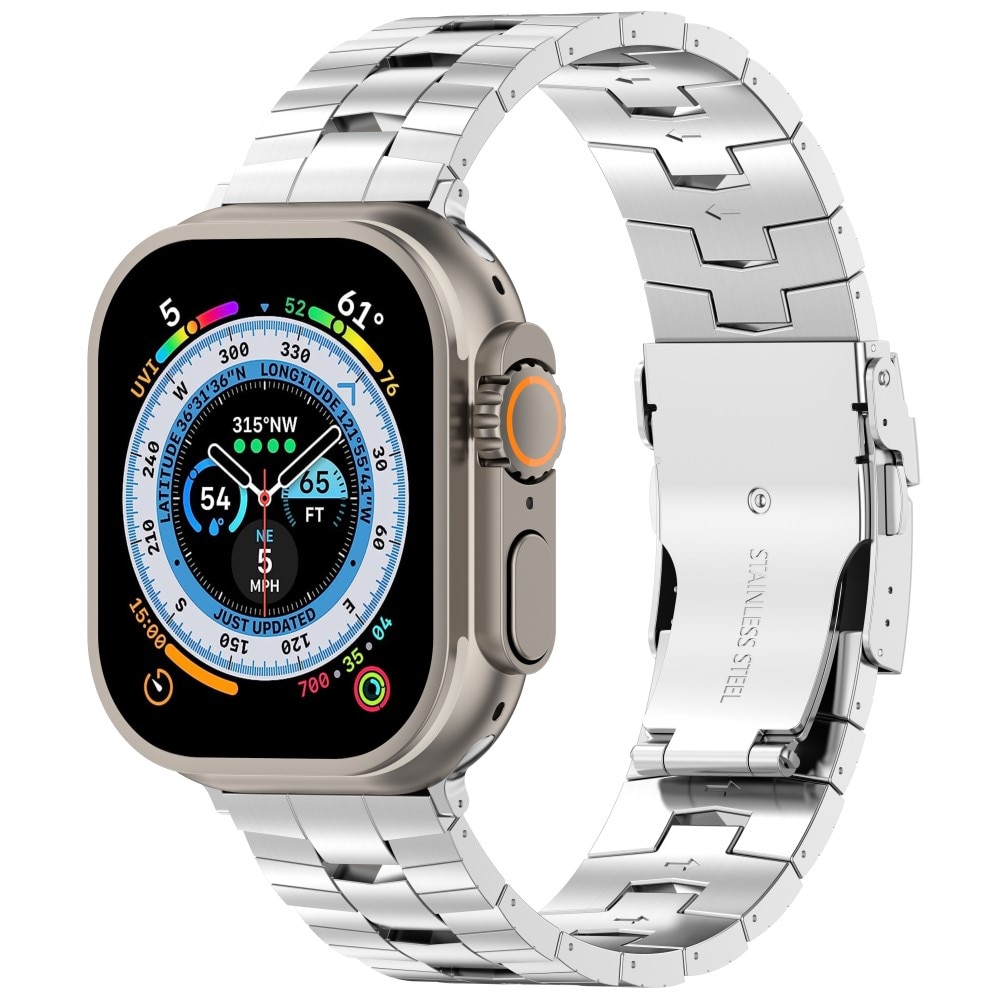 Race Titanium Armband Apple Watch 44mmzilver