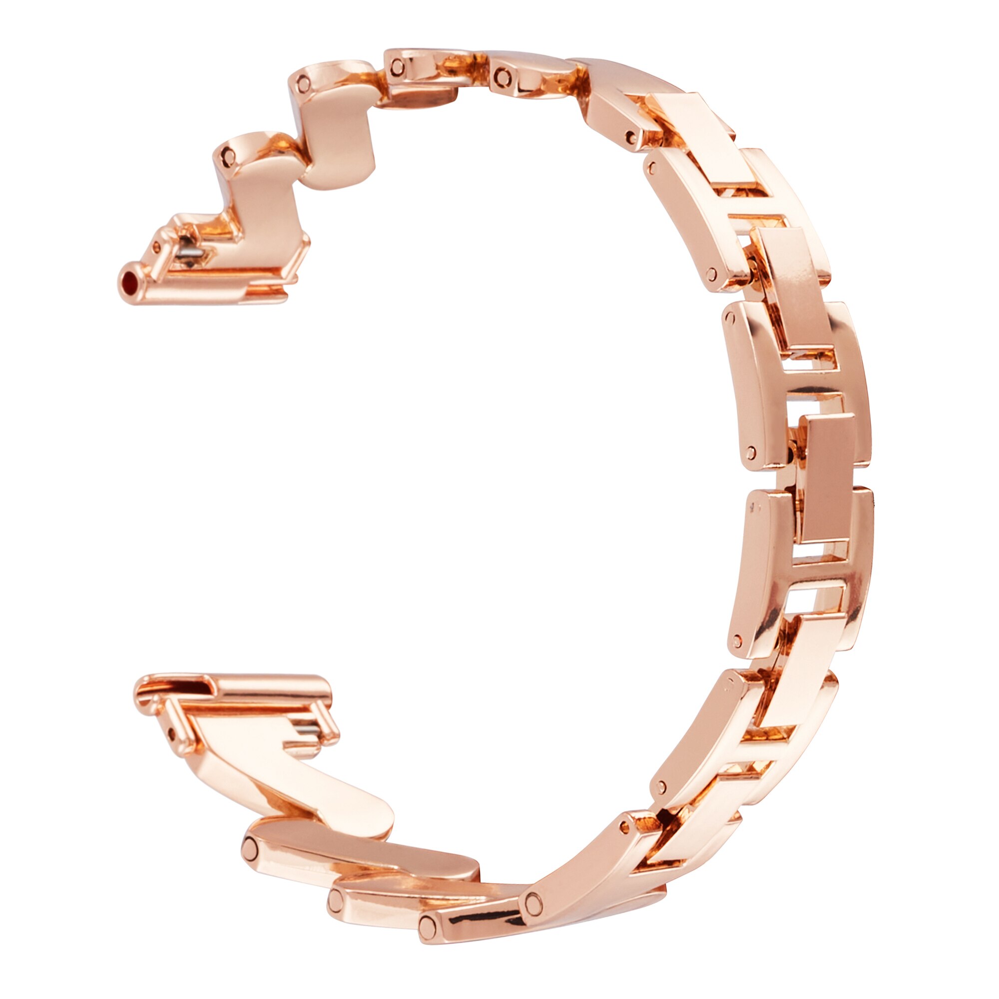 Universal 18mm Golvende Metalen Armband rosé goud