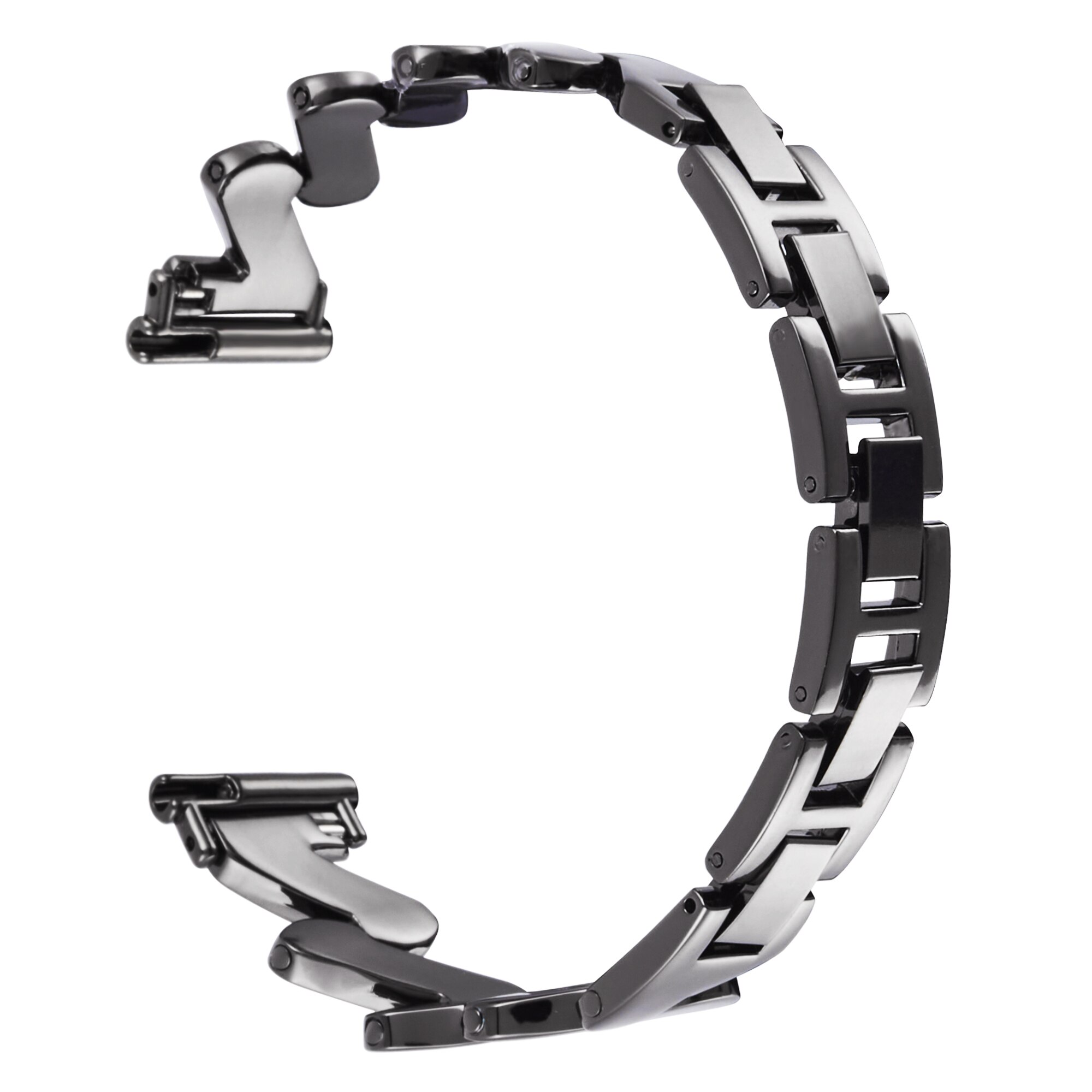 Garmin Vivomove 3s  Golvend Metalen Armband zwart