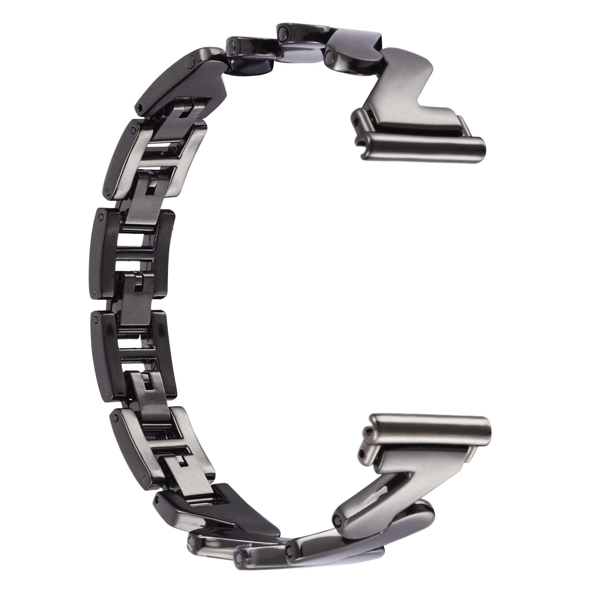 Garmin Vivomove 3s  Golvende Metalen Armband zwart