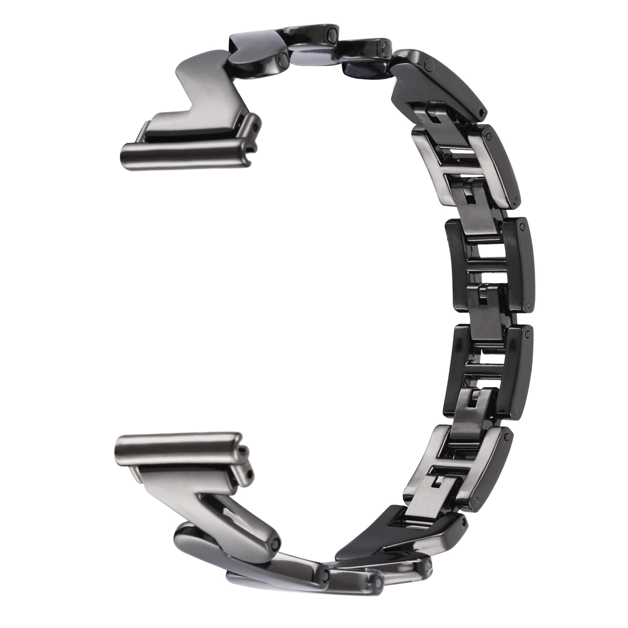 Garmin Vivomove 3s  Golvende Metalen Armband zwart