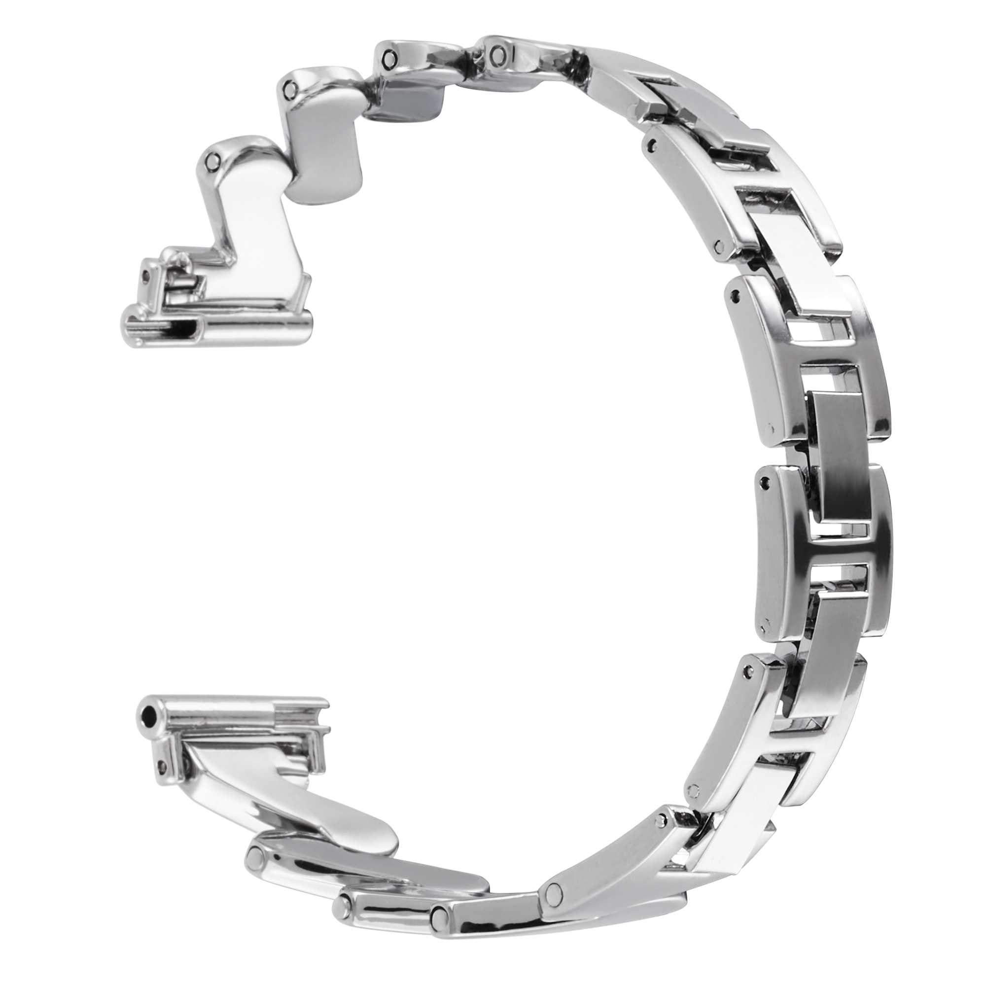 Garmin Vivomove 3s Golvende Metalen Armband zilver