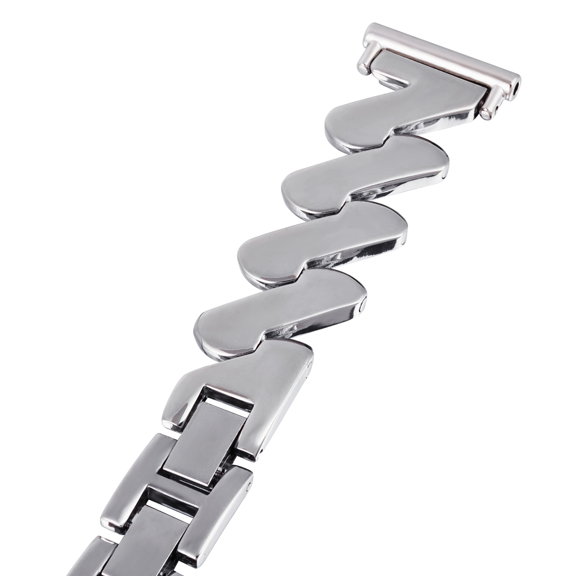 Withings Steel HR 36mm Golvende Metalen Armband zilver
