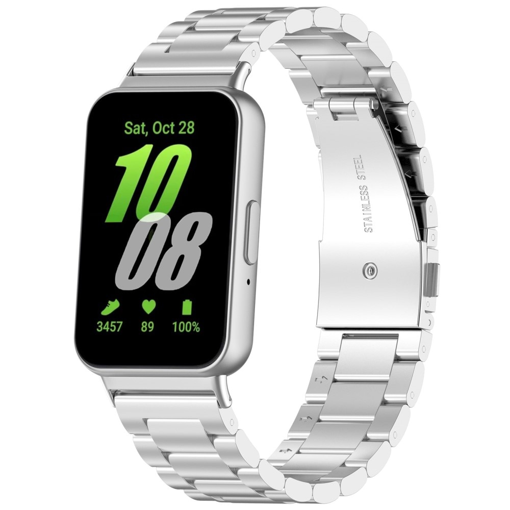 Samsung Galaxy Fit 3 Metalen Armband zilver