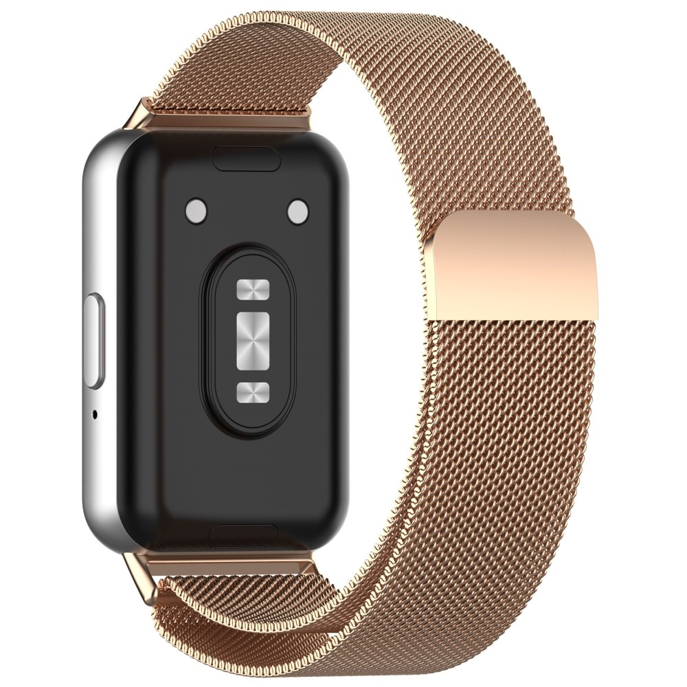 Samsung Galaxy Fit 3 Milanese bandje rosé goud