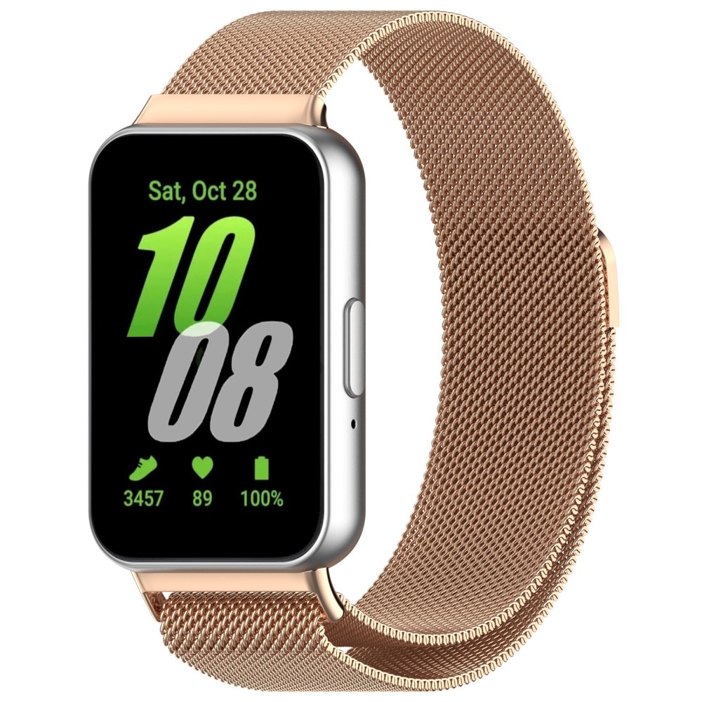 Samsung Galaxy Fit 3 Milanese bandje Rosé goud