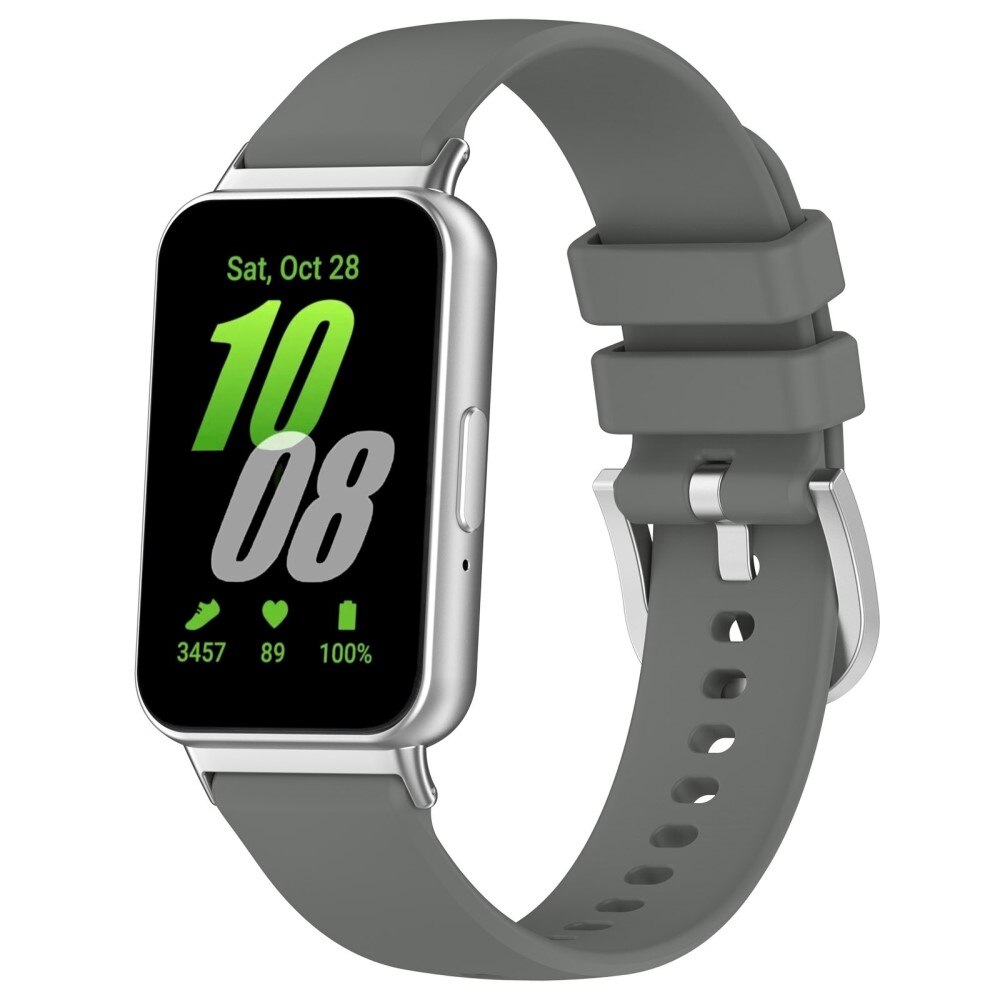 Samsung Galaxy Fit 3 Siliconen bandje, donker grijs