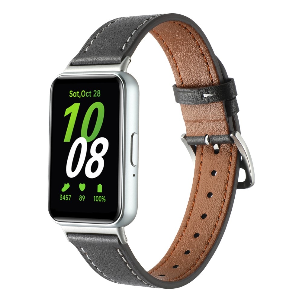 Samsung Galaxy Fit 3 Leren bandje zwart