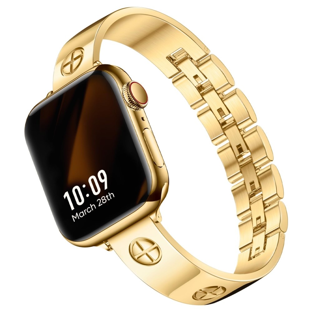 Bangle Cross Bracelet Apple Watch 41mm Series 8 goud