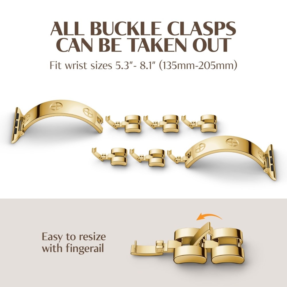 Bangle Cross Bracelet Apple Watch 41mm Series 9 goud