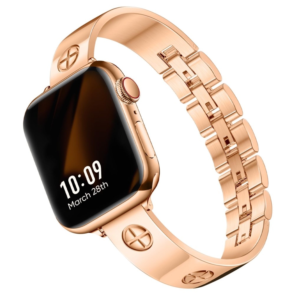 Bangle Cross Bracelet Apple Watch 41mm Series 9 rosé goud