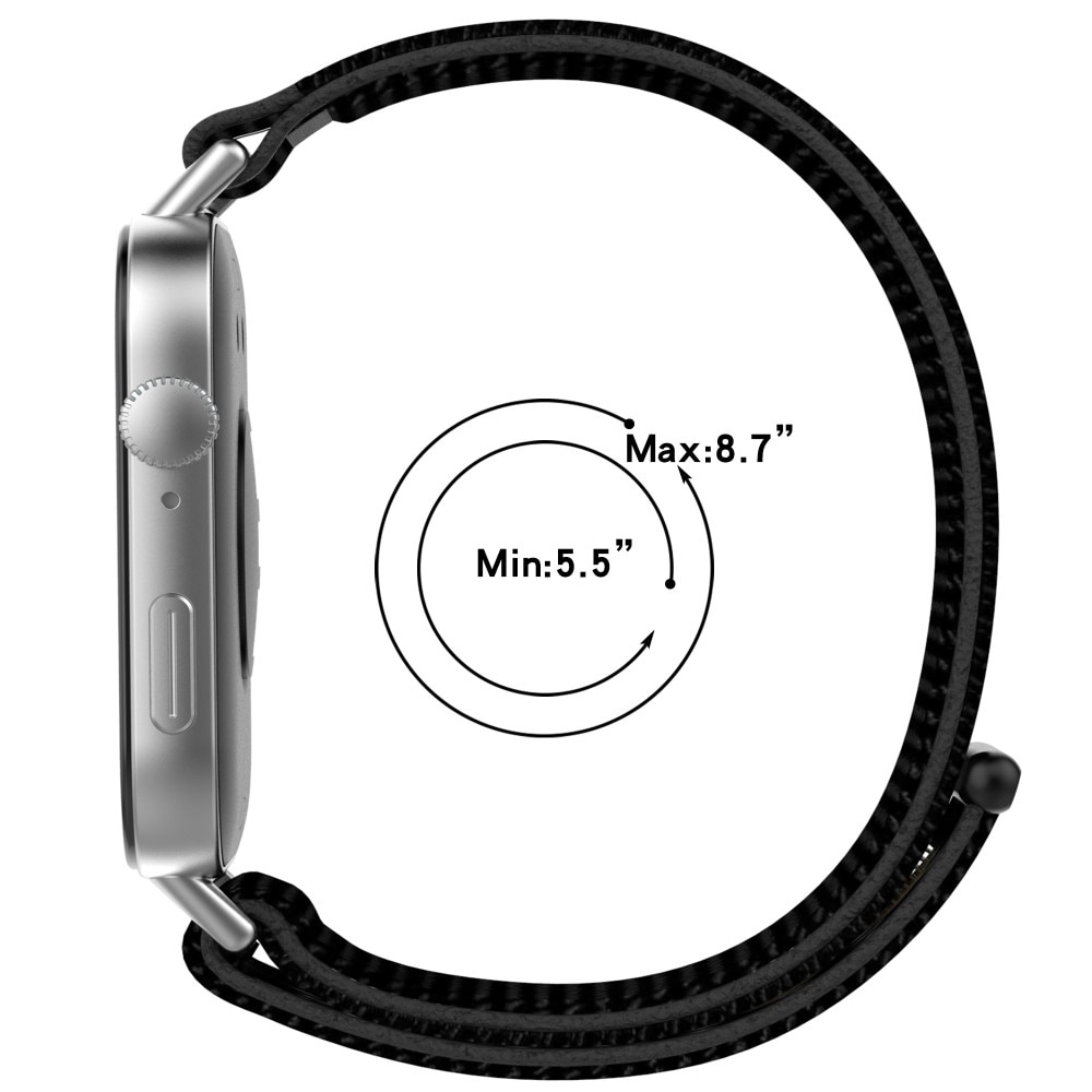 Huawei Watch Fit 4 Pro Nylon bandje Zwart
