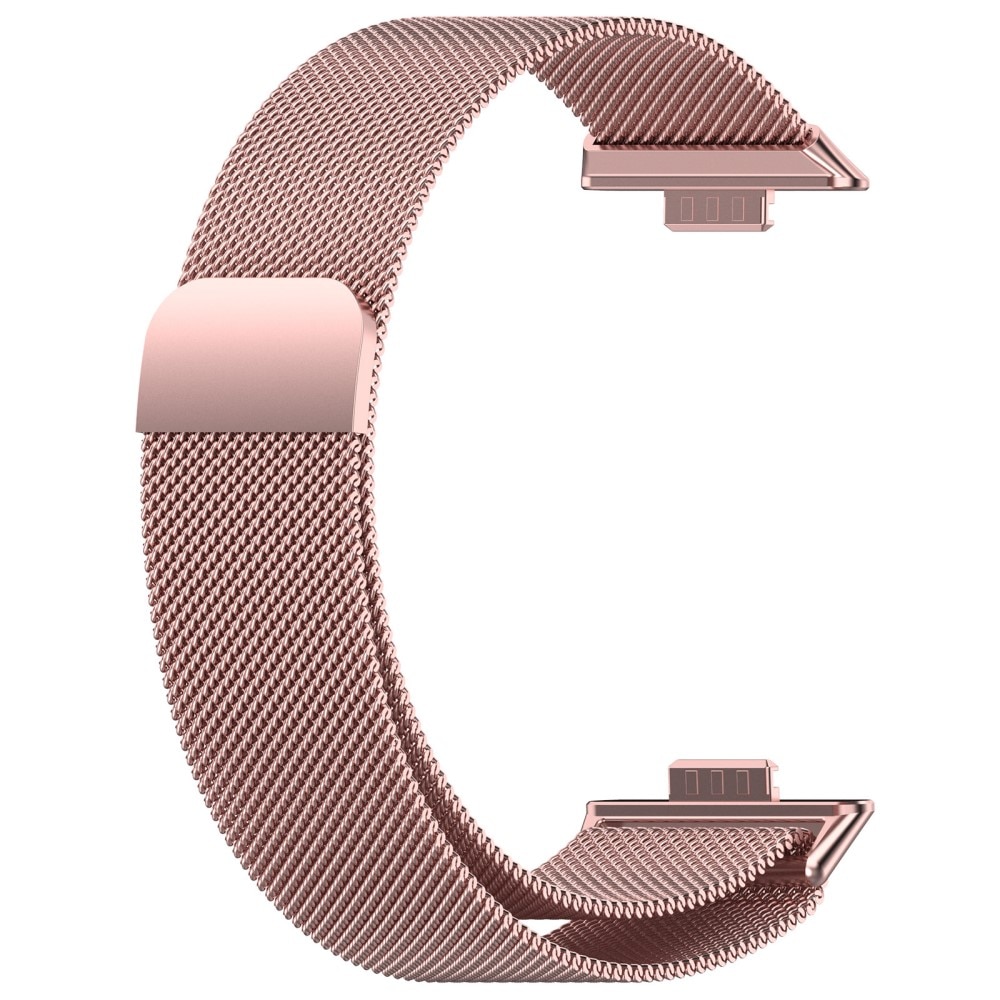 Huawei Watch Fit 4 Pro Milanese bandje Roze goud