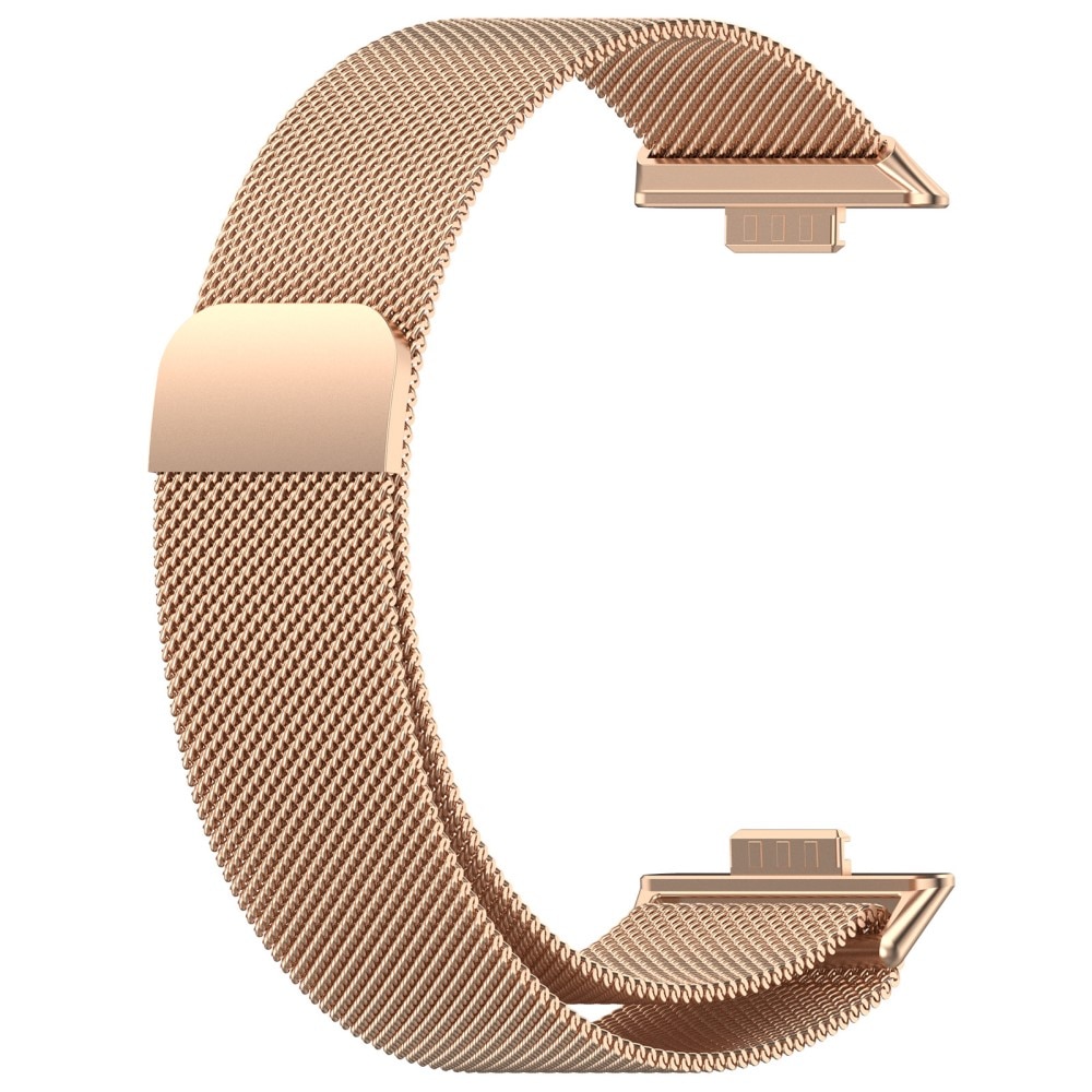 Huawei Watch Fit 4 Milanese bandje Rosé goud