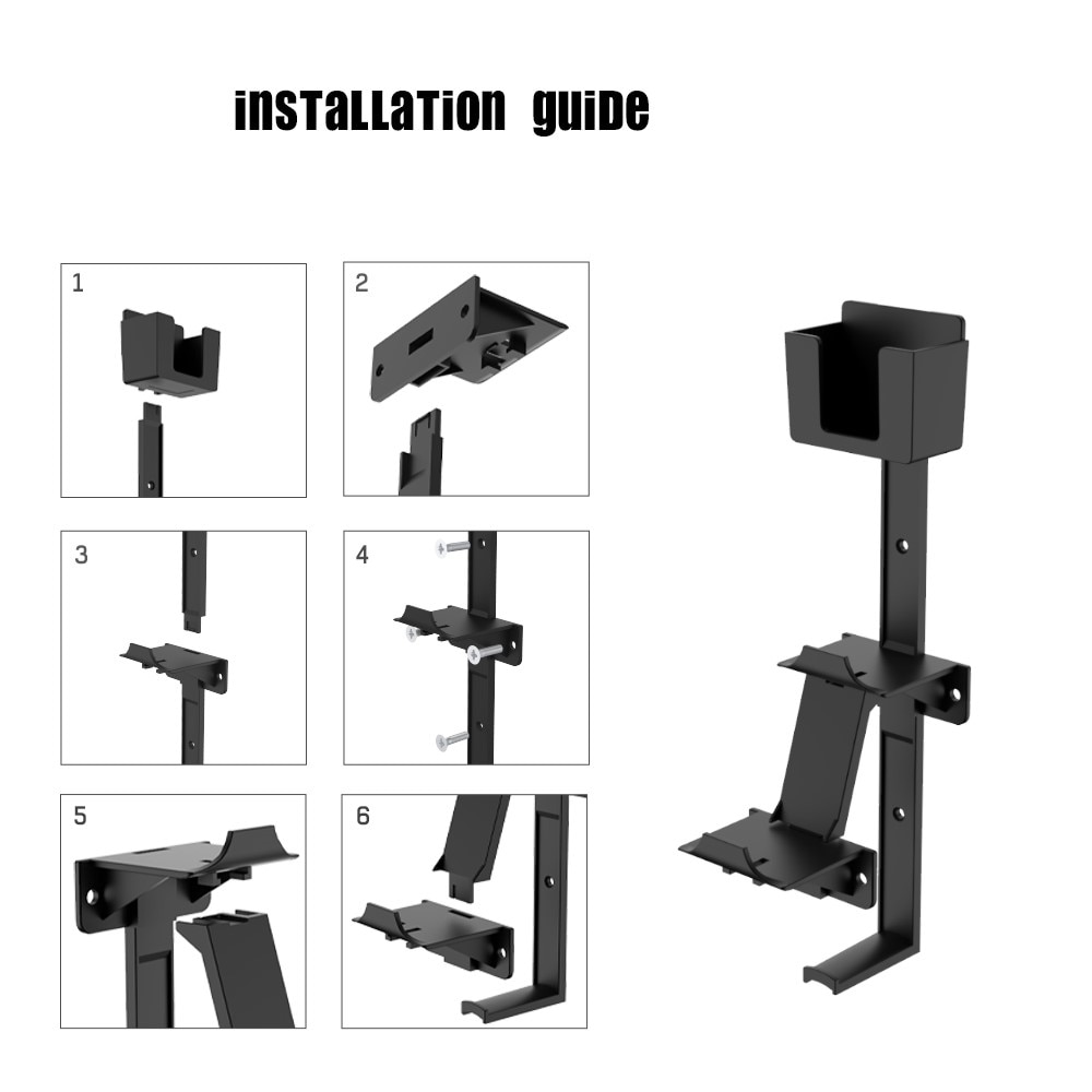 Universeel Wandmontage voor gameconsole accessoires zwart