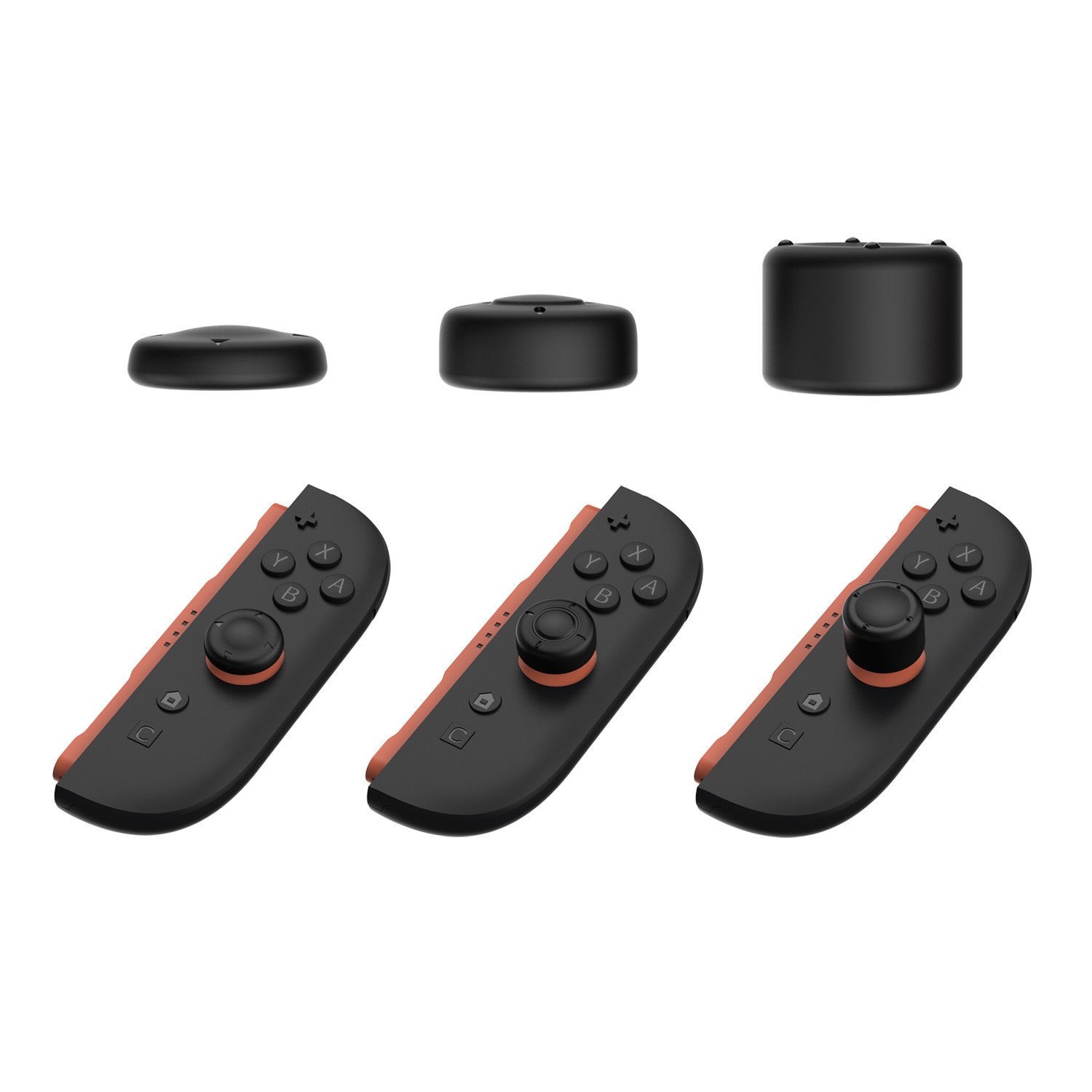 Joystick Knopbescherming Silicone voor Nintendo Switch 2 (6-pack) zwart