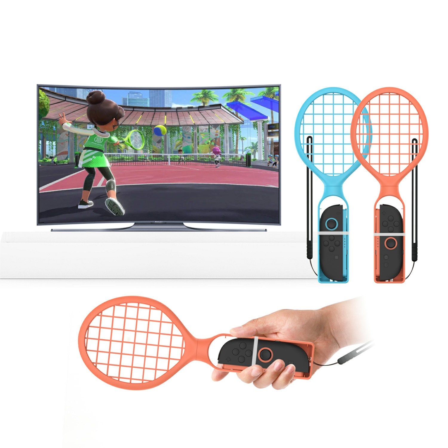 Racket voor Joy-Con Nintendo Switch 2 Blauw/Rood
