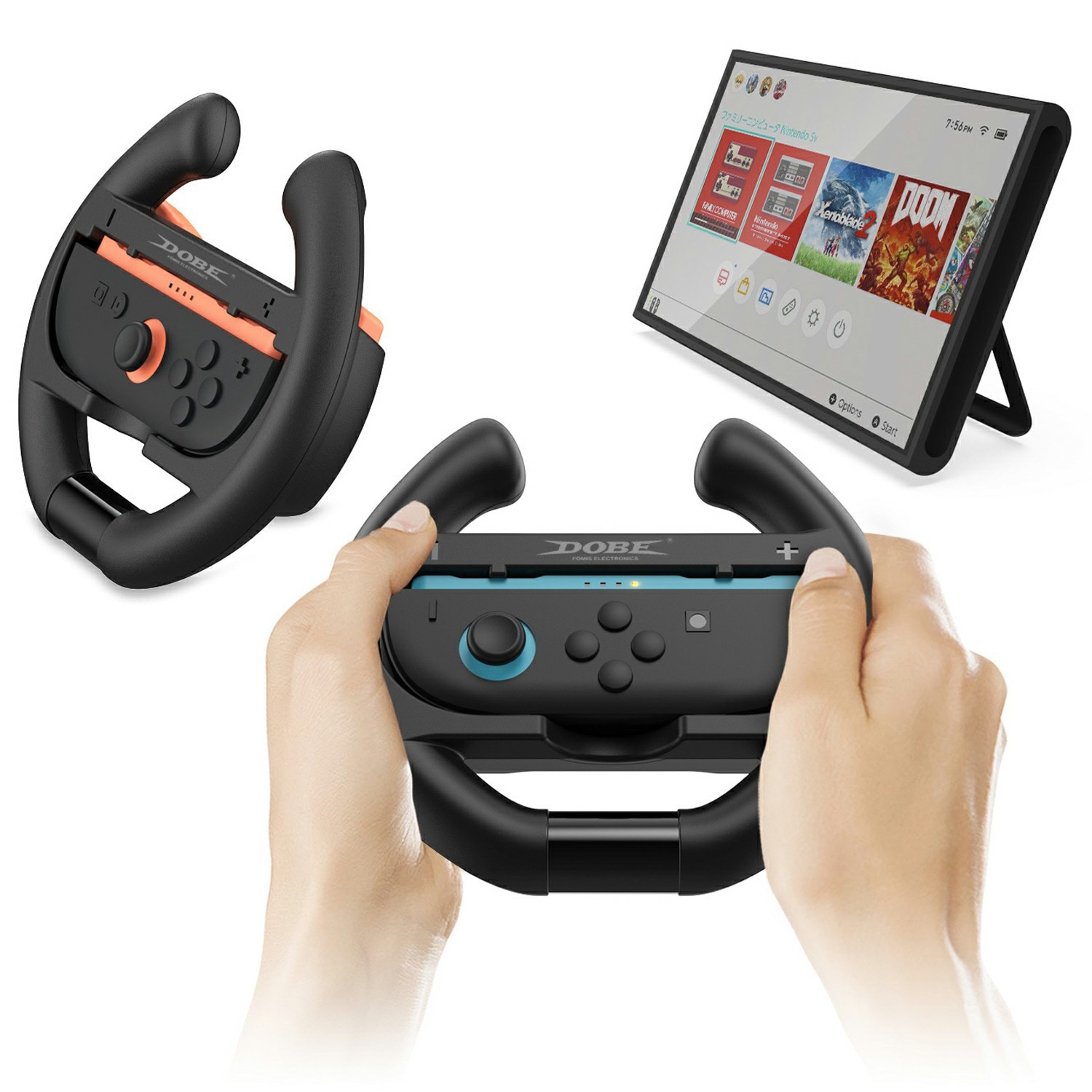 Stuurwiel voor Joy-Con Nintendo Switch 2 Zwart