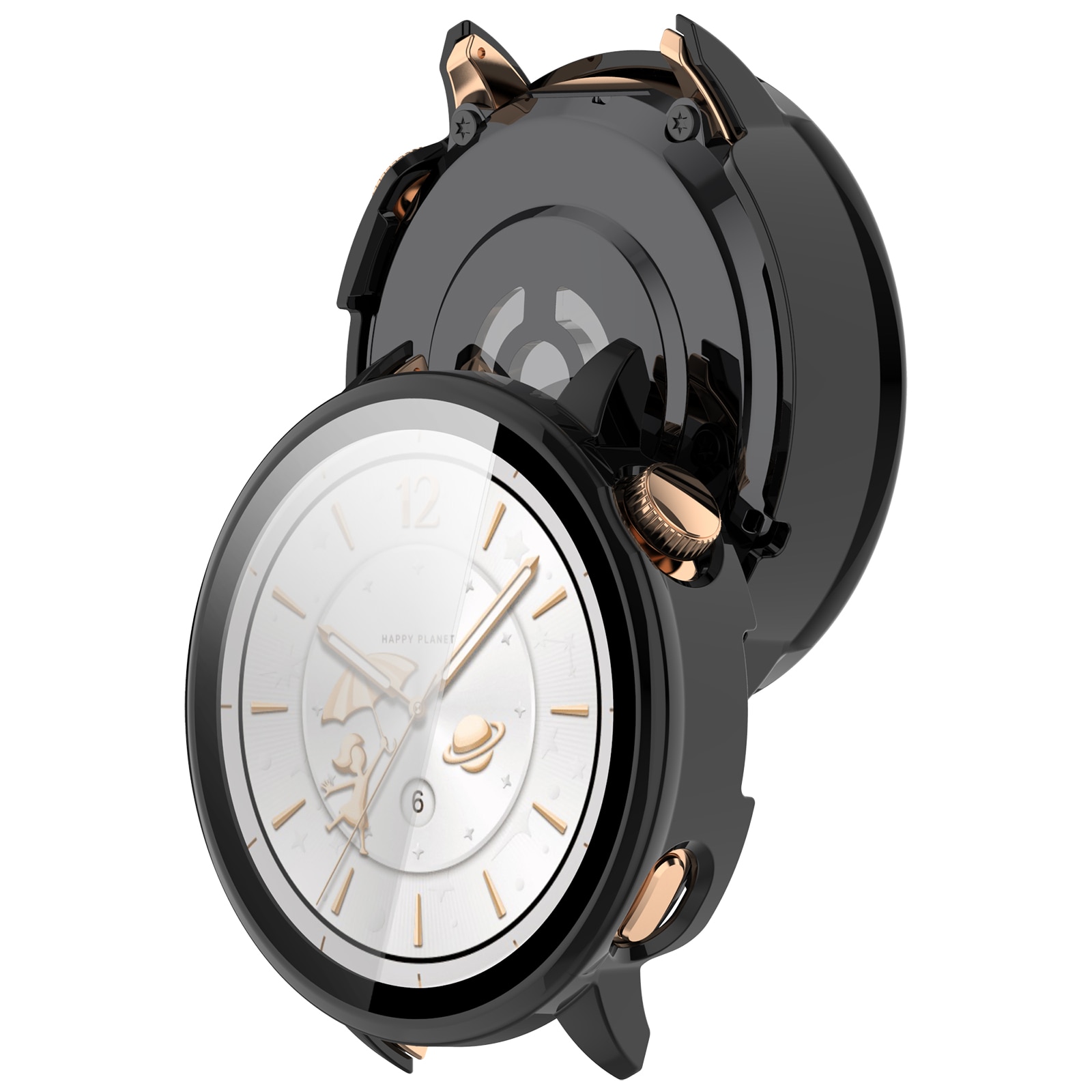 Full Cover Case  OnePlus Watch 3 43mm Zwart