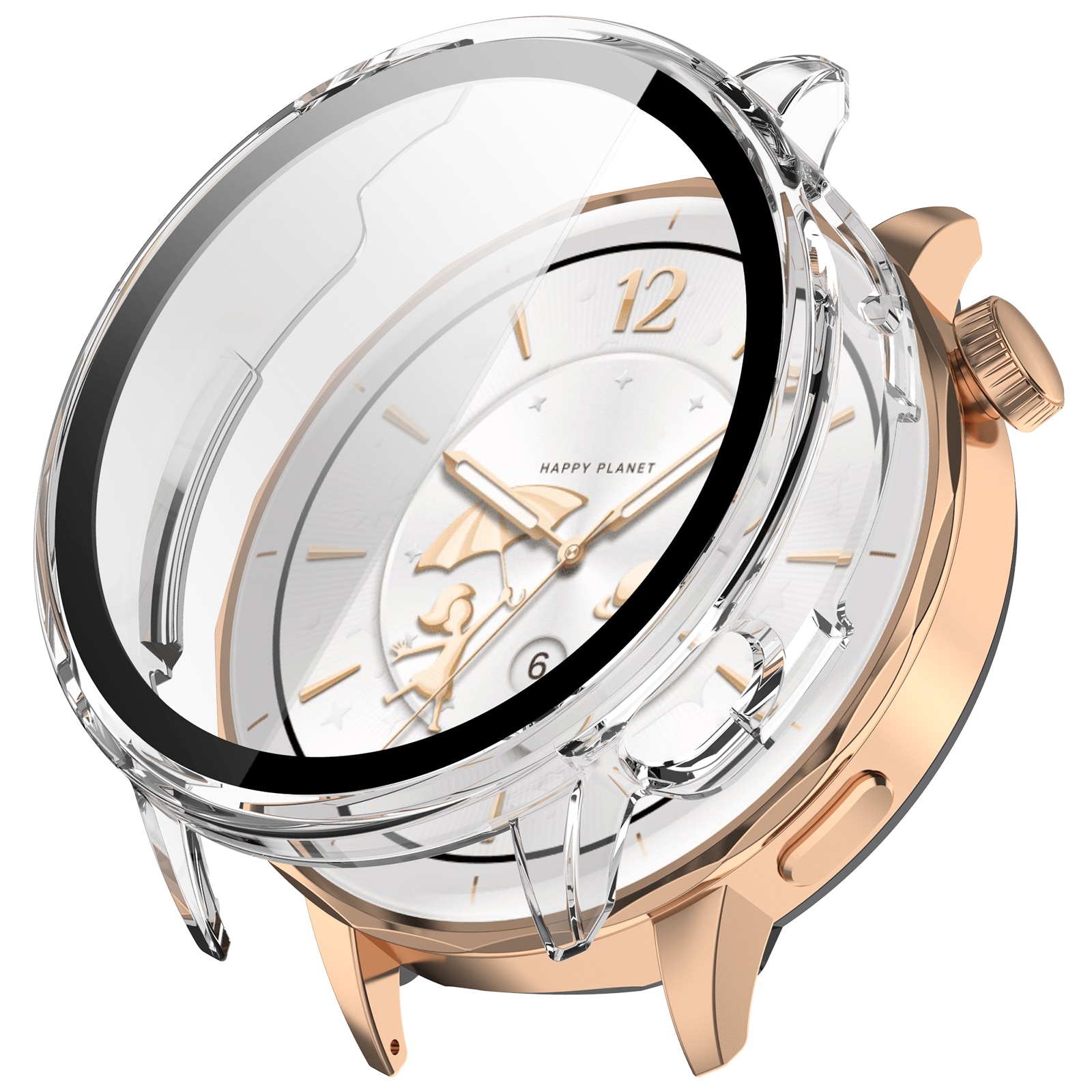 Full Cover Case  OnePlus Watch 3 43mm Transparant
