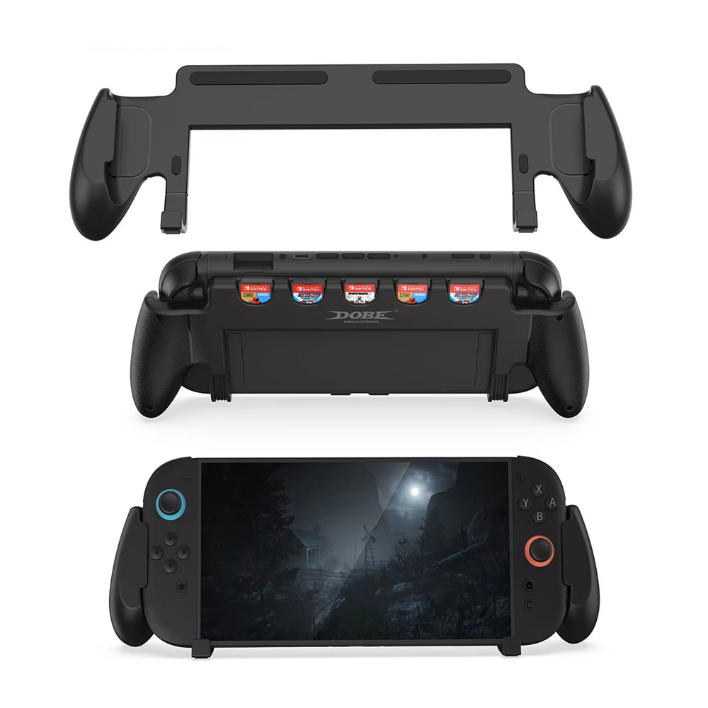 Grip met spelkaartopslag Nintendo Switch 2  Zwart