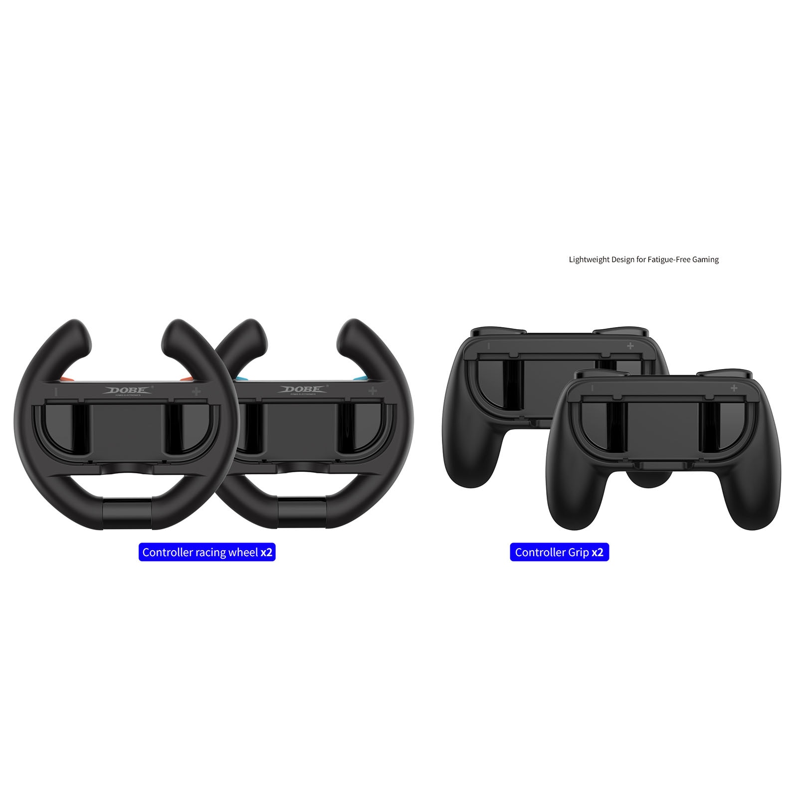 Stuurwielen en Handgrepen voor Joy-Con Nintendo Switch 2 Zwart