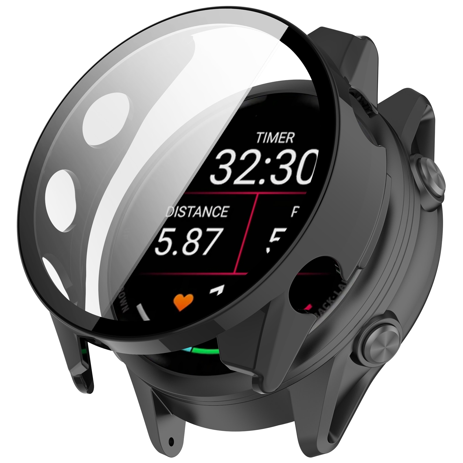 Full Cover Case Garmin Forerunner 970 Zwart