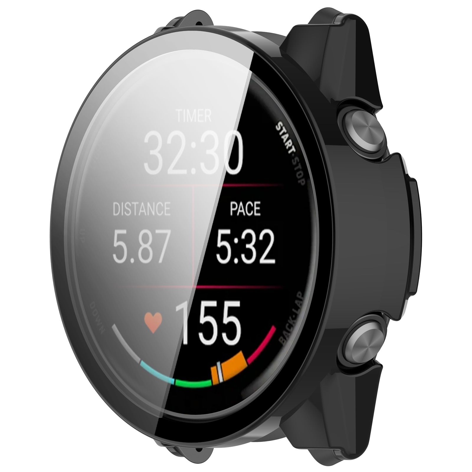 Full Cover Case Garmin Forerunner 970 Zwart
