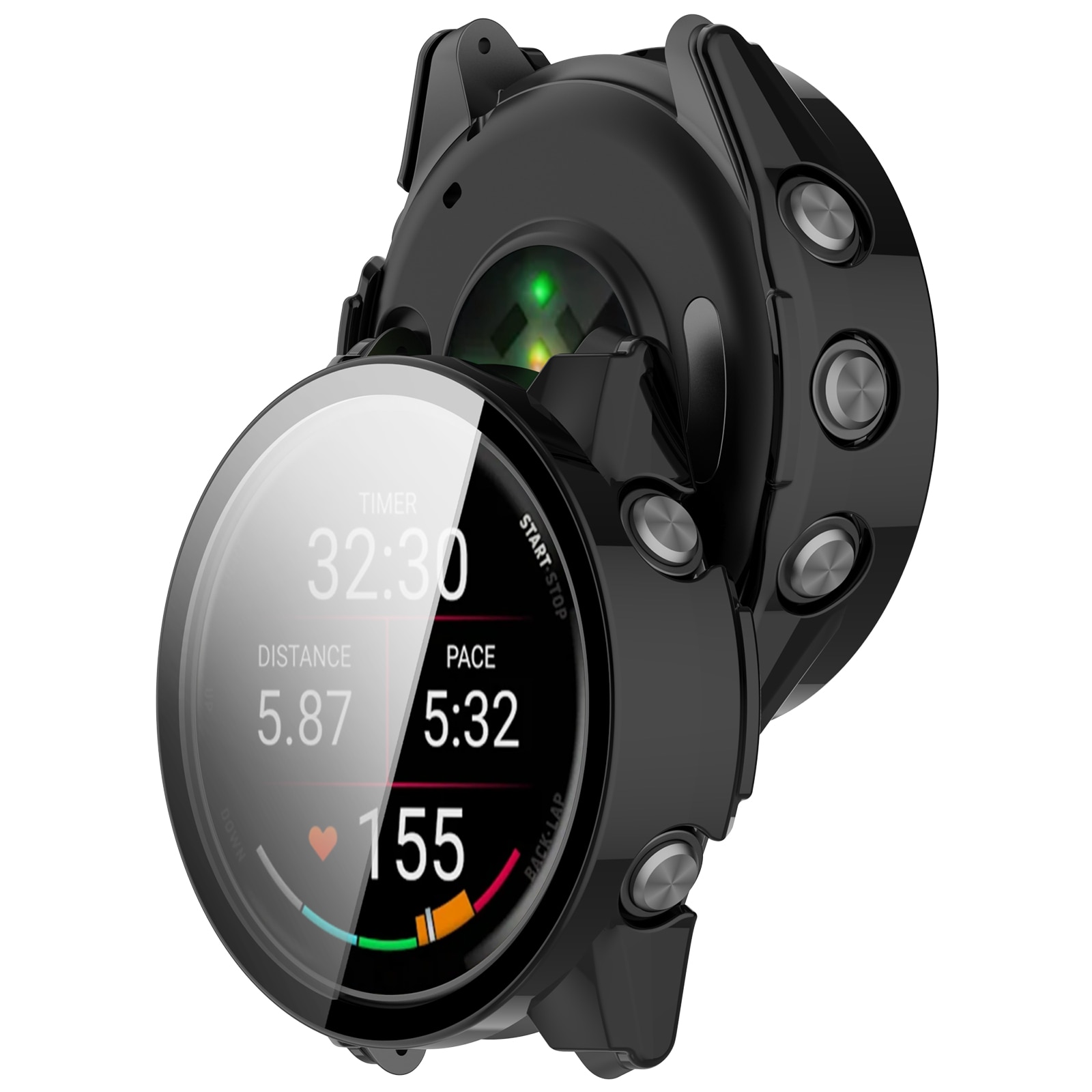Full Cover Case Garmin Forerunner 970 Zwart