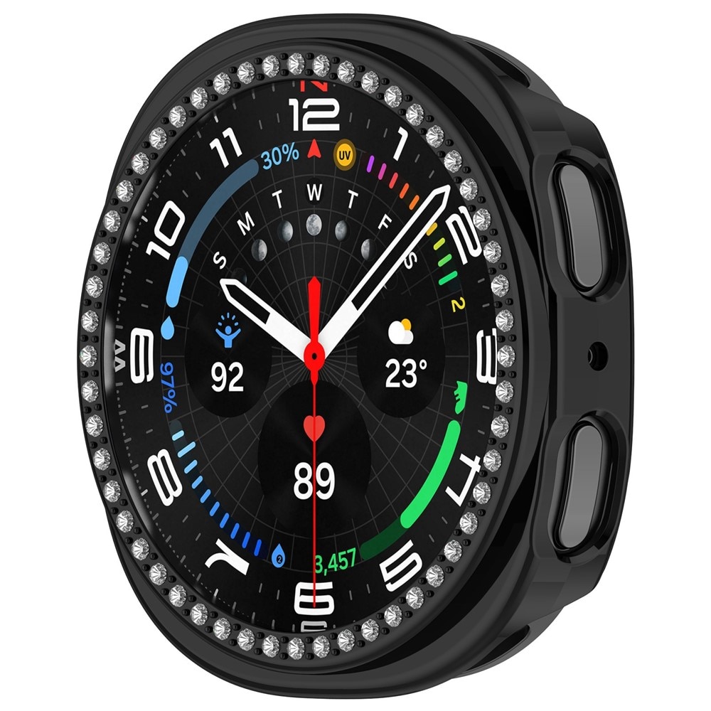Samsung Galaxy Watch 8 40mm Rhinestone Hardcase Zwart