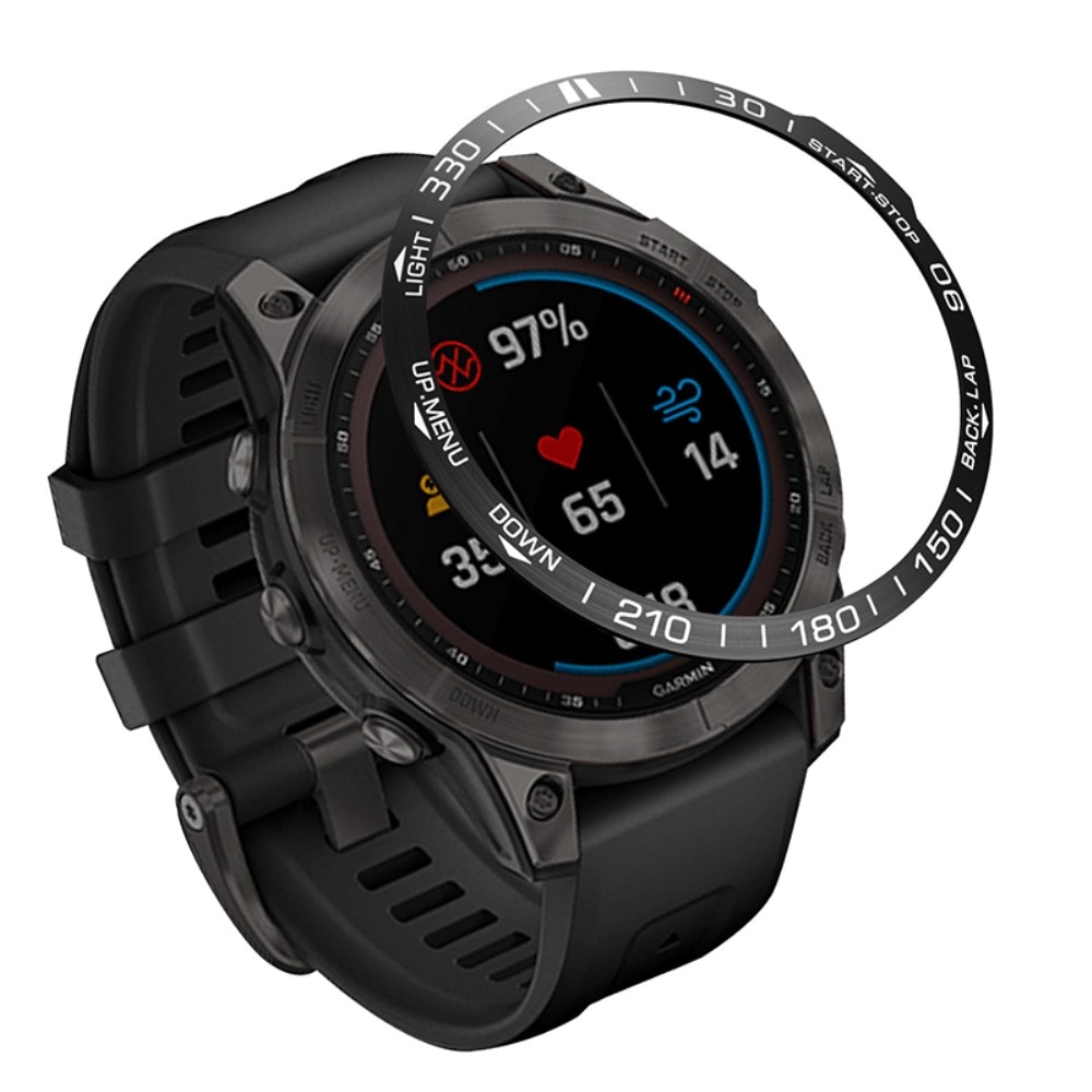 Garmin Fenix 7 Bezel Ring Zwart