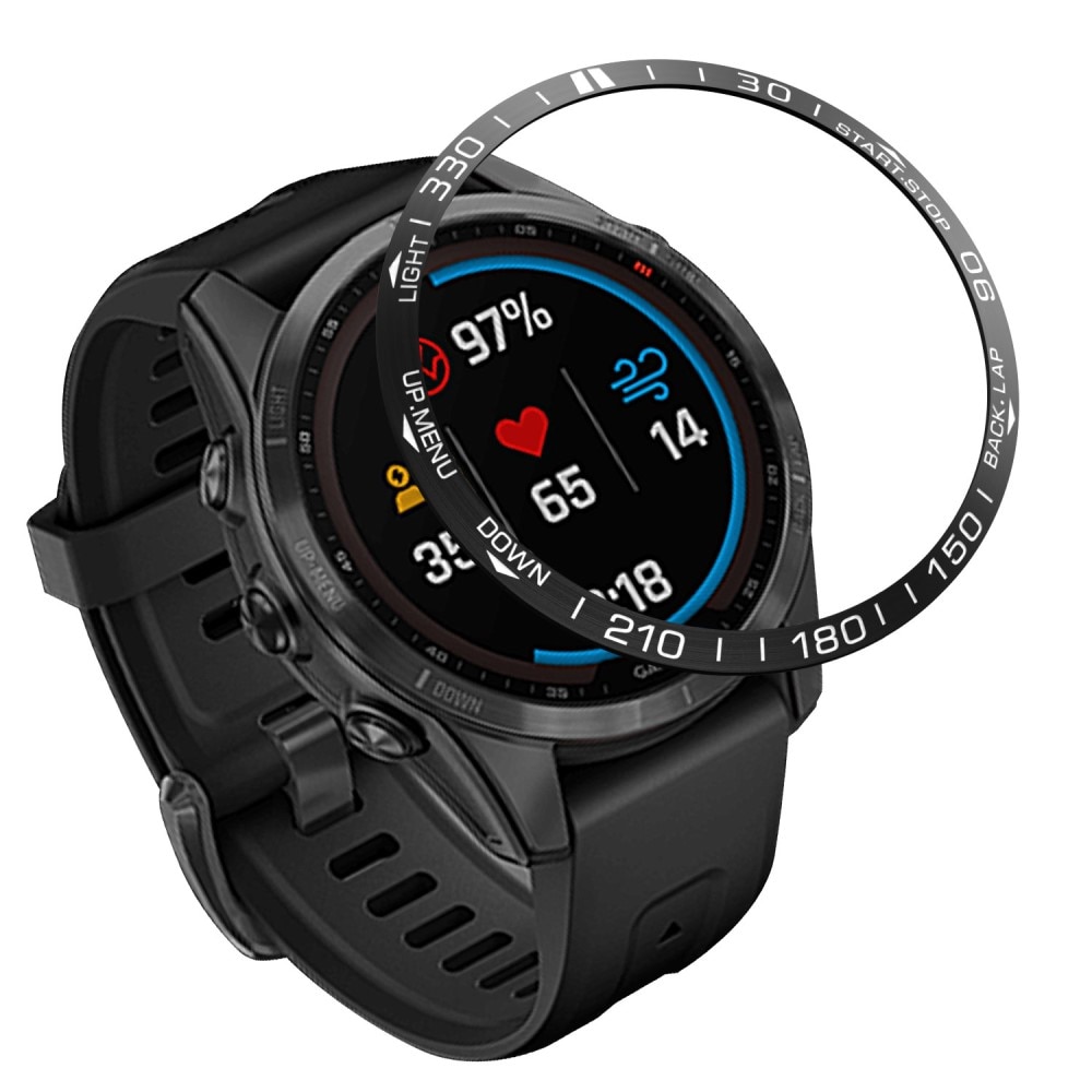 Garmin Fenix 7S Pro Bezel Ring zwart