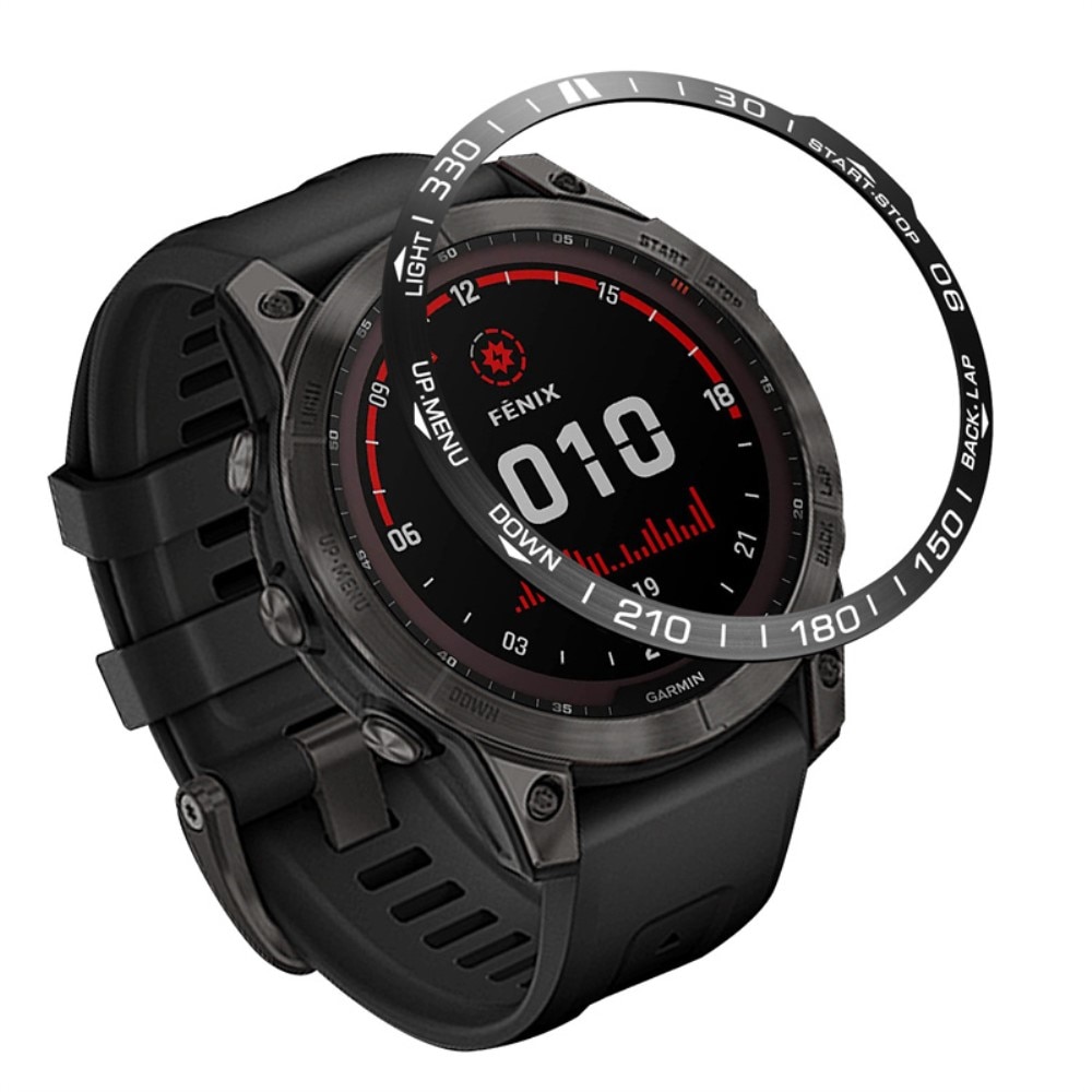 Garmin Fenix 7X Pro Bezel Ring zwart