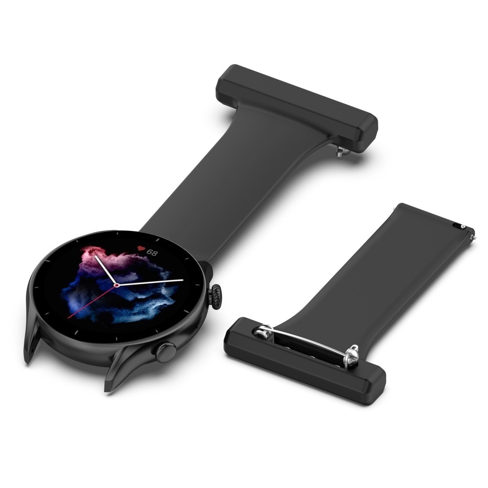 Samsung Galaxy Watch 46mm/45 mm Bandje verpleegsterhorloge Zwart