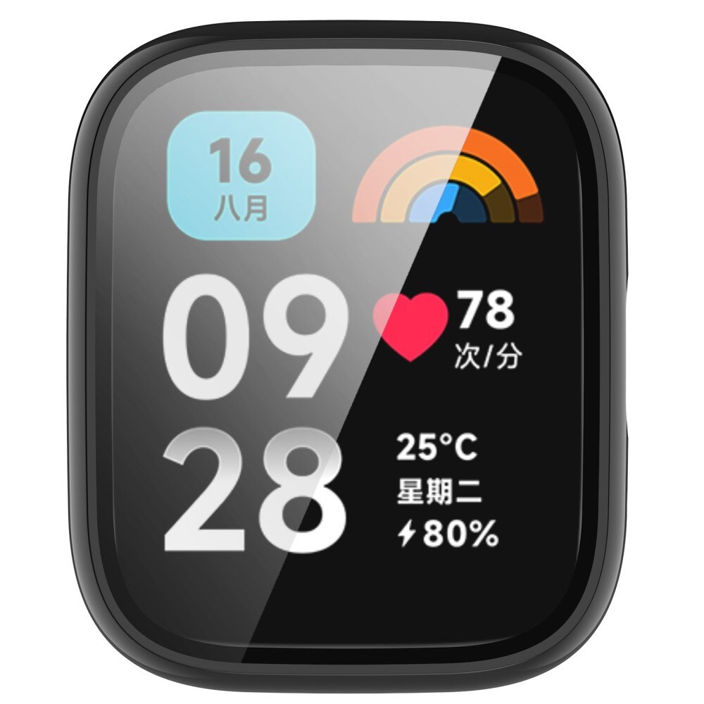 Full Cover Case Xiaomi Redmi Watch 3 Active Zwart