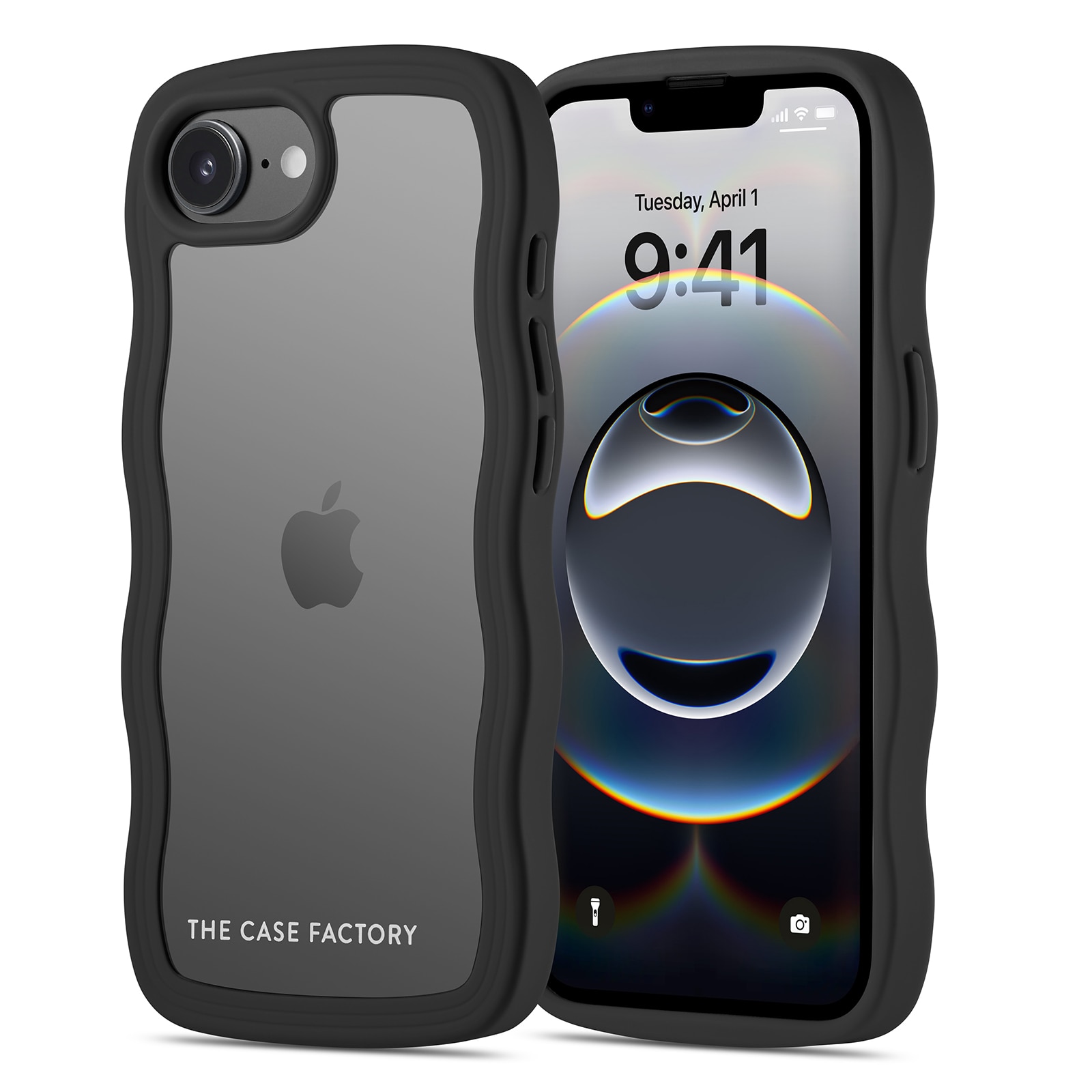 The Wave Case iPhone 16e Zwart