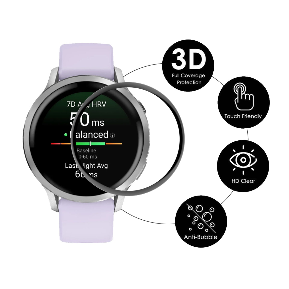 Garmin Venu 4 41mm Plexiglas Screenprotector
