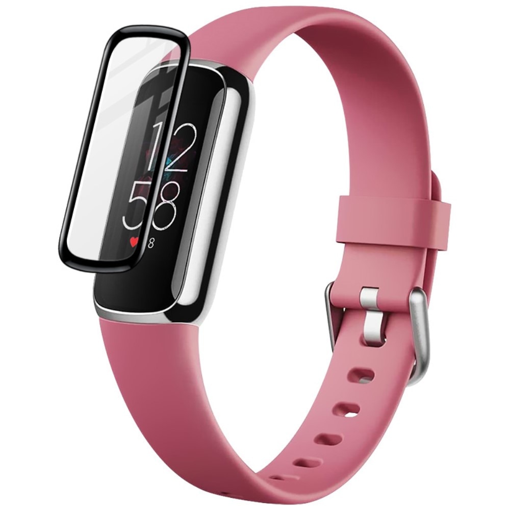 Plexiglas Screenprotector Fitbit Luxe Transparant/Black