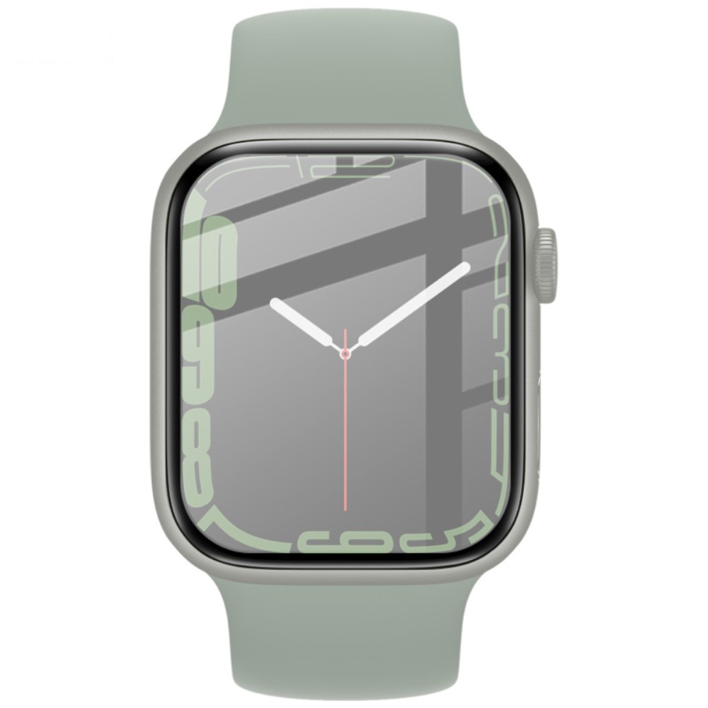 Plexiglas Screenprotector Apple Watch 45mm Series 8 Transparant/Black