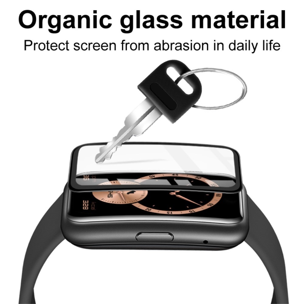 Plexiglas Screenprotector Apple Watch 41mm Series 8 Transparant/Black