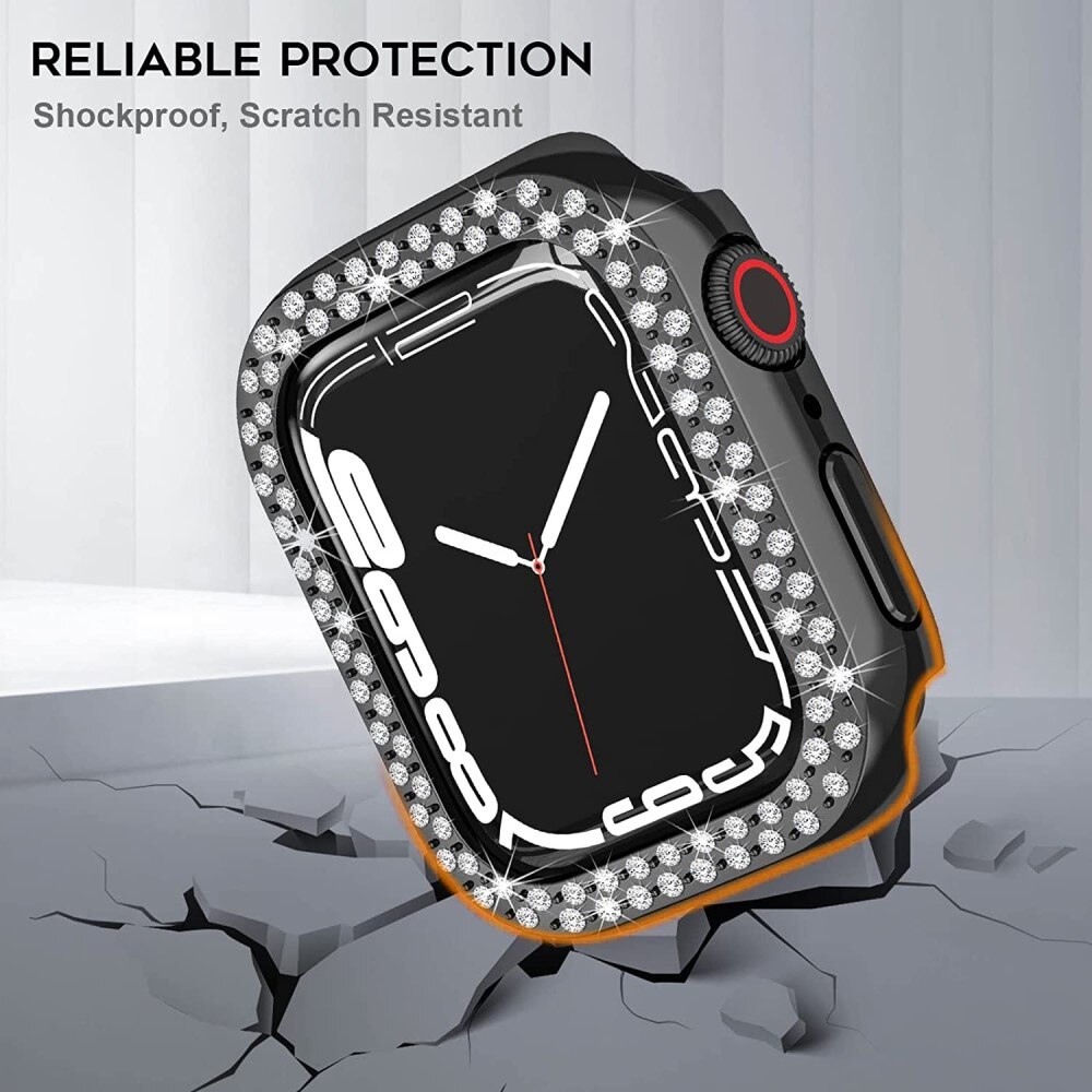 Apple Watch SE 40mm Rhinestone Hardcase zwart