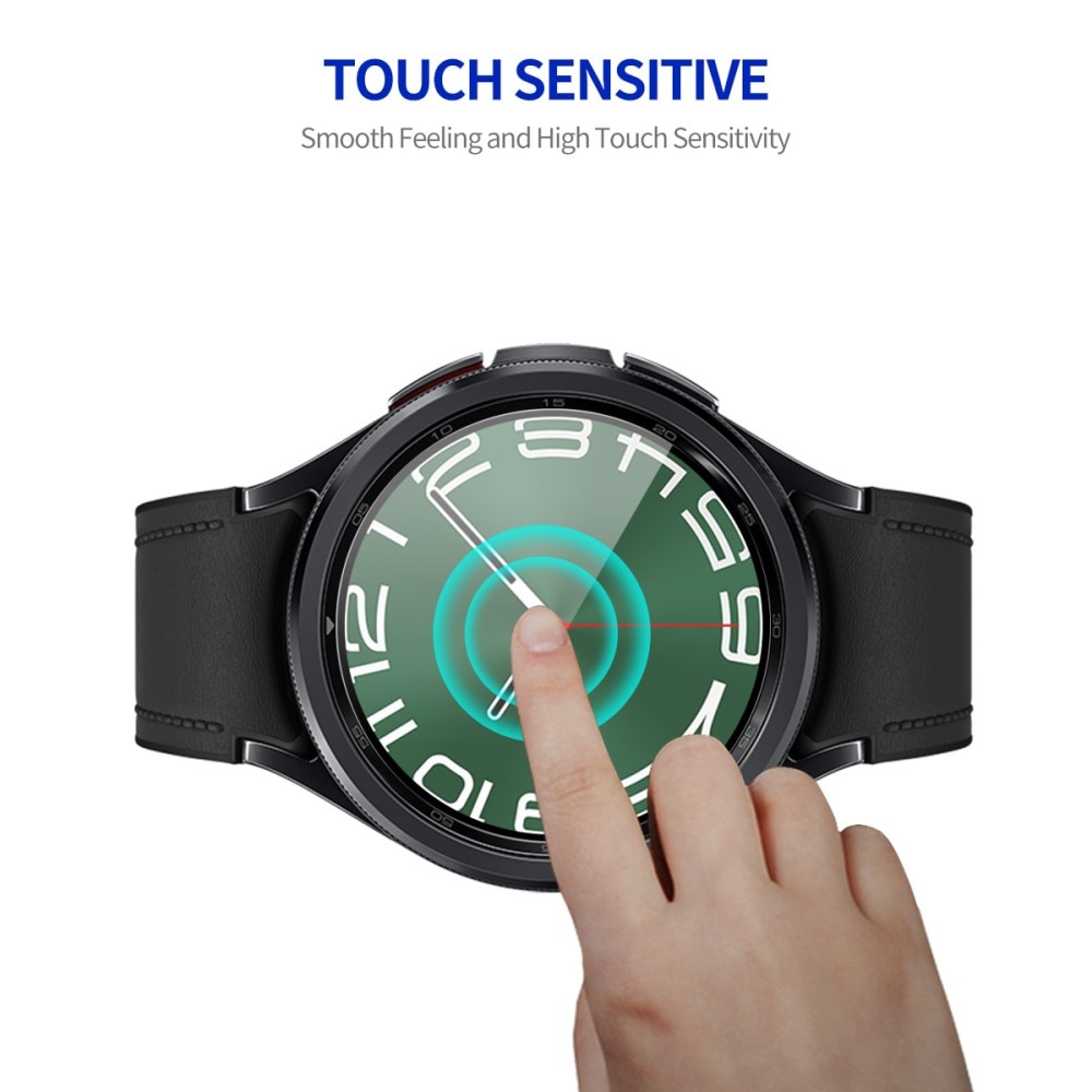 Samsung Galaxy Watch 6 Classic 47mm Full-cover Gehard Glas Zwart