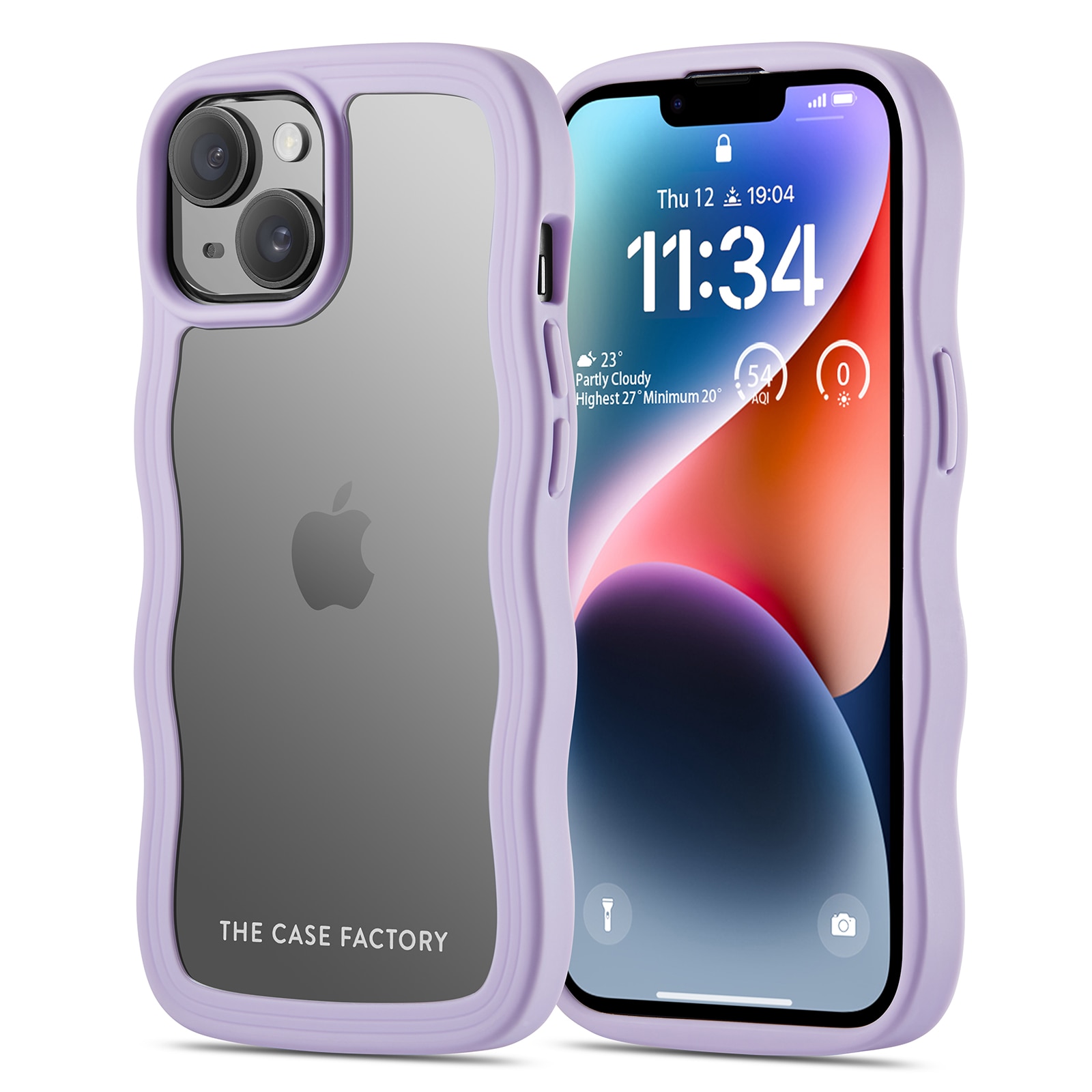 The Wave Case iPhone 15 Paars